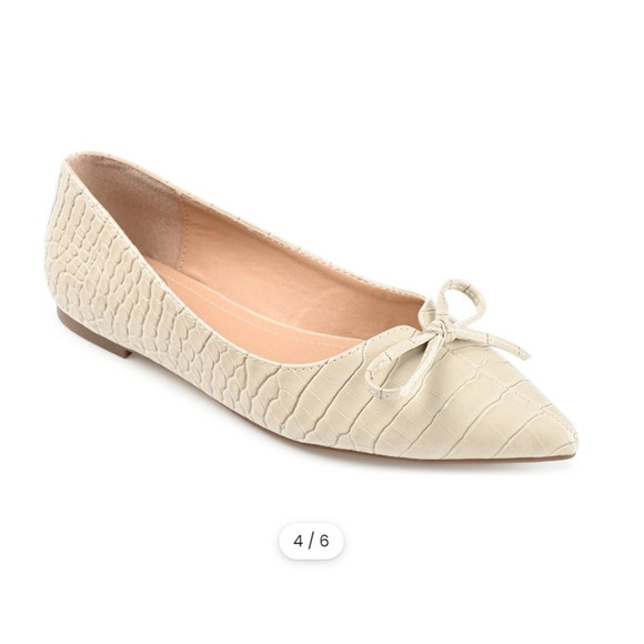 Journee Collection Devalyn Ballet Pointed Toe Slip On Flats sz8 - Picture 1 of 6